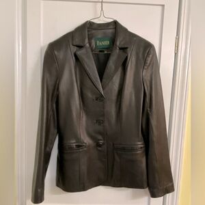 Women’s Danier black leather blazer/jacket